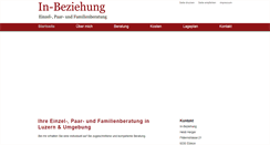 Desktop Screenshot of in-beziehung.ch